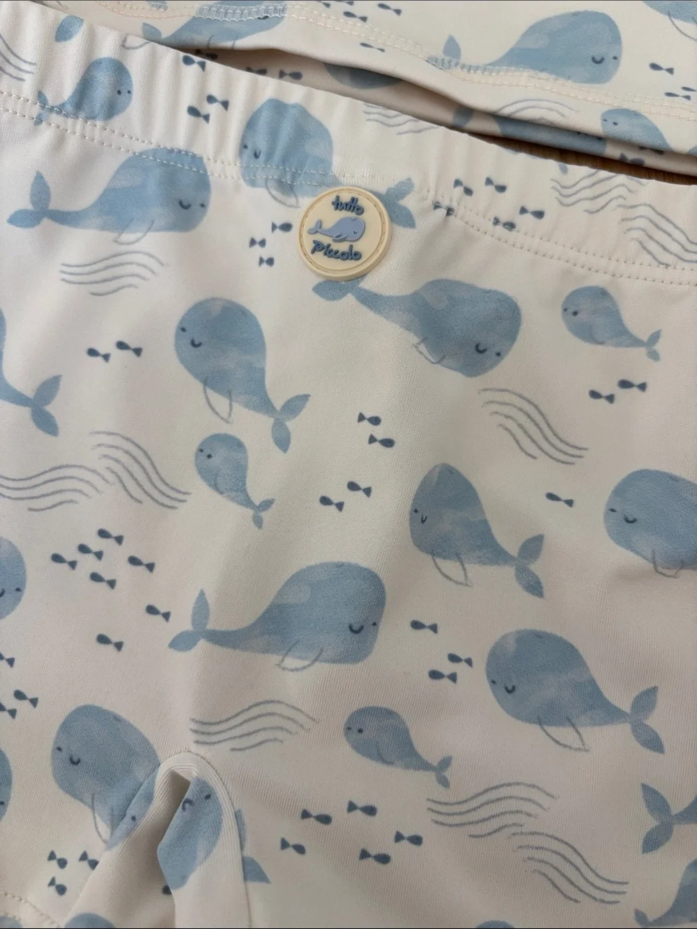 Tutto Piccolo Little Boy’s Yellow & Blue Whale Swim Set